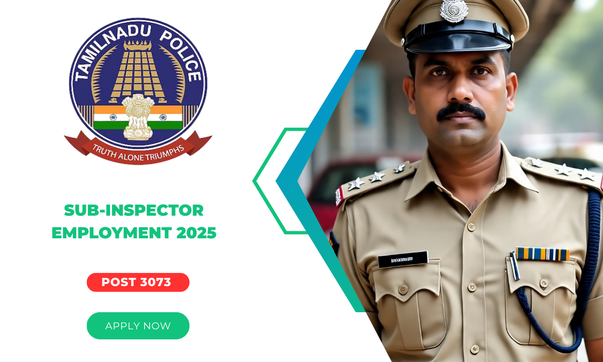 Sub-inspector employment 2025