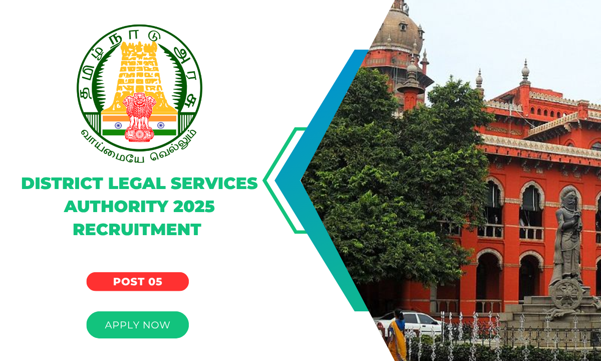 District Legal Services Authority 2025 Recruitment