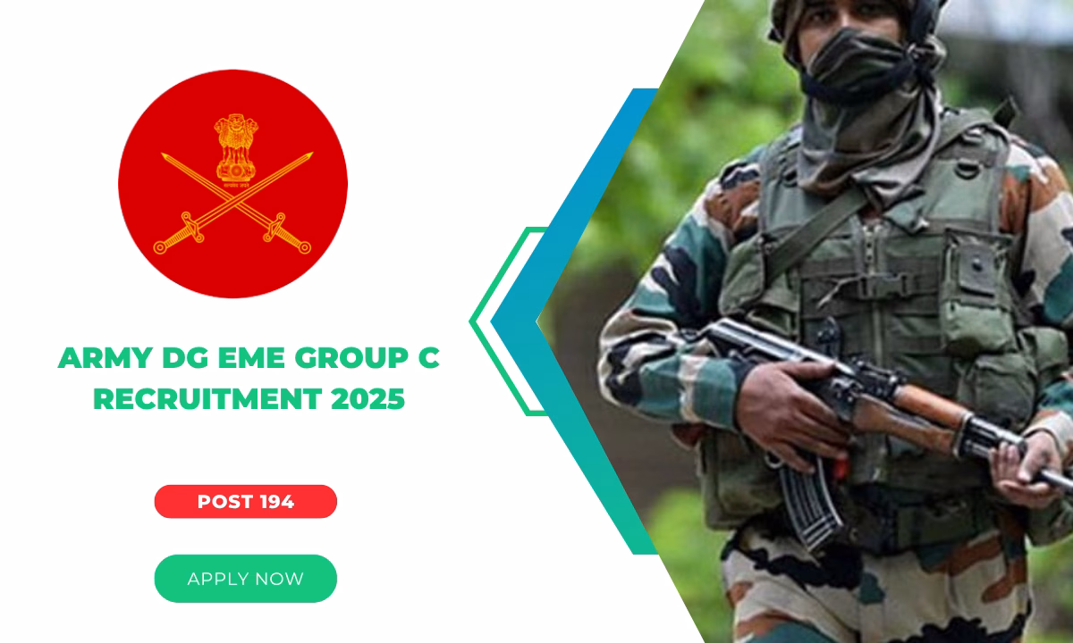 Army DG EME Group C Recruitment 2025