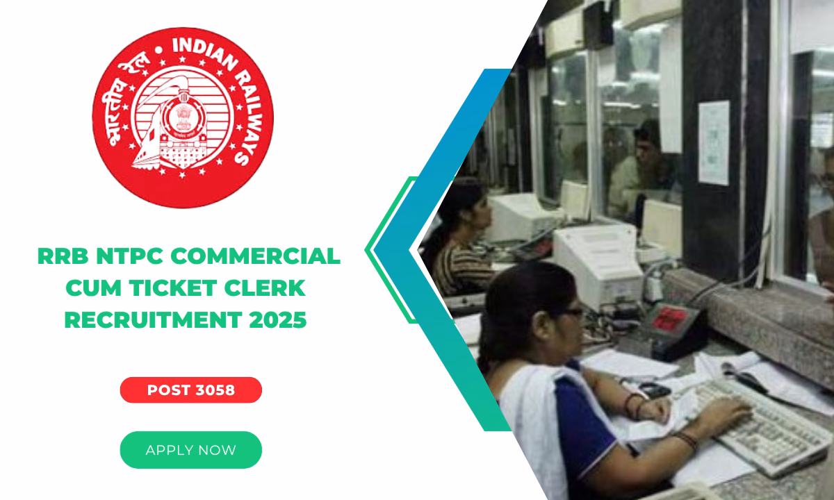 RRB NTPC Commercial Cum Ticket Clerk Recruitment 2025