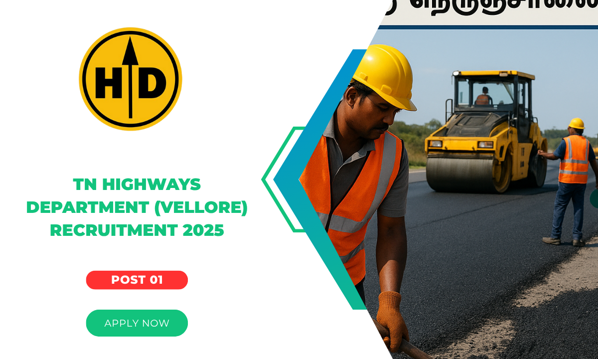 TN Highways Department (Vellore) Recruitment 2025