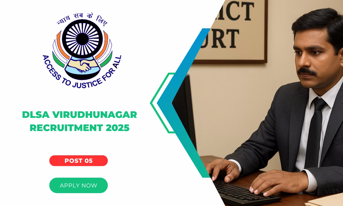 DLSA Virudhunagar Recruitment 2025 Out For 05 Vacancy