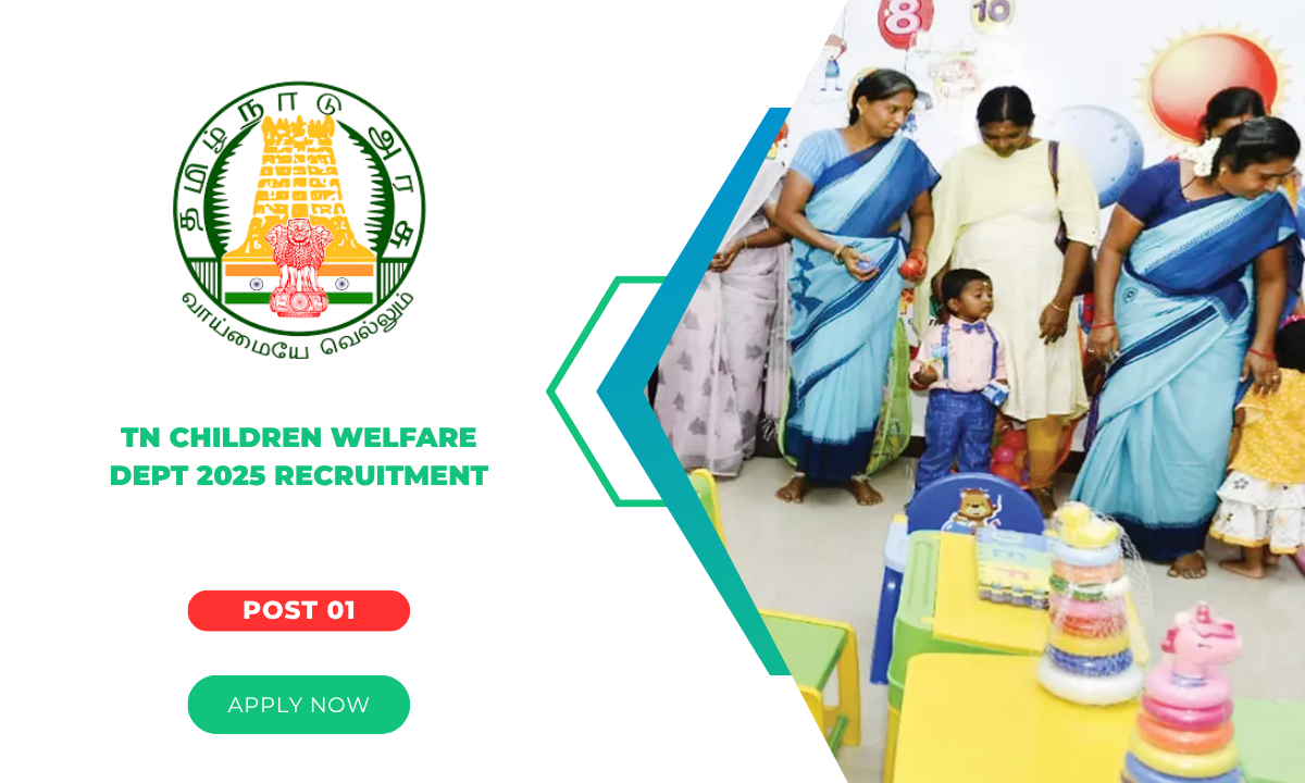 TN Children Welfare Dept 2025 Recruitment