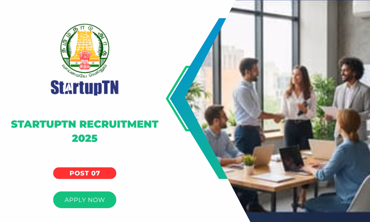 StartupTN Recruitment 2025