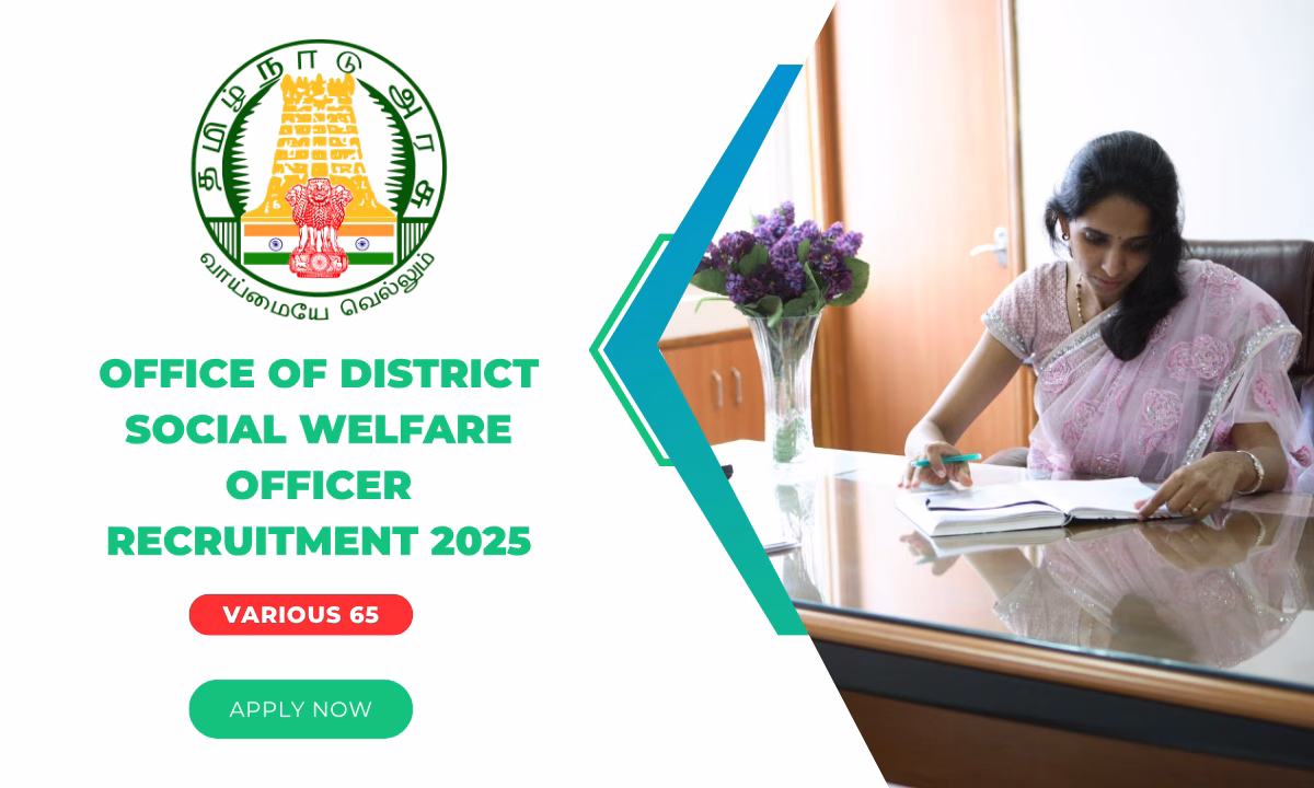 Office Of District Social Welfare Officer Recruitment 2025