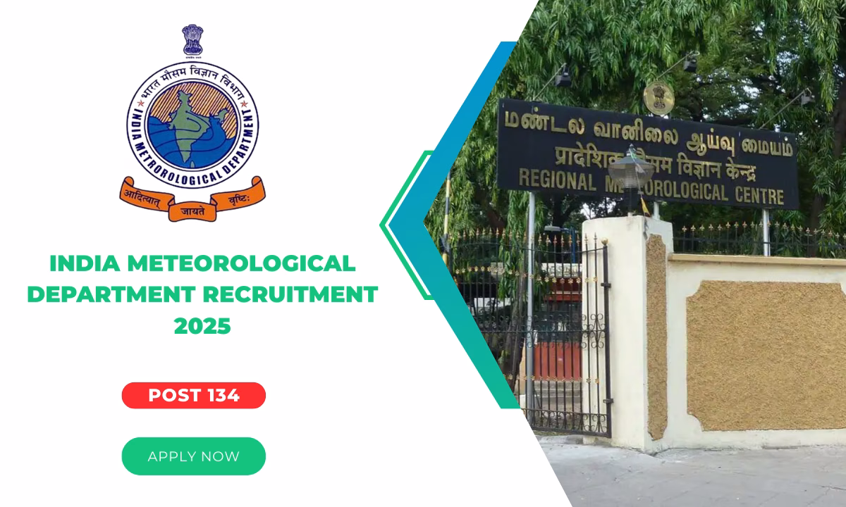 India Meteorological Department Recruitment 2025
