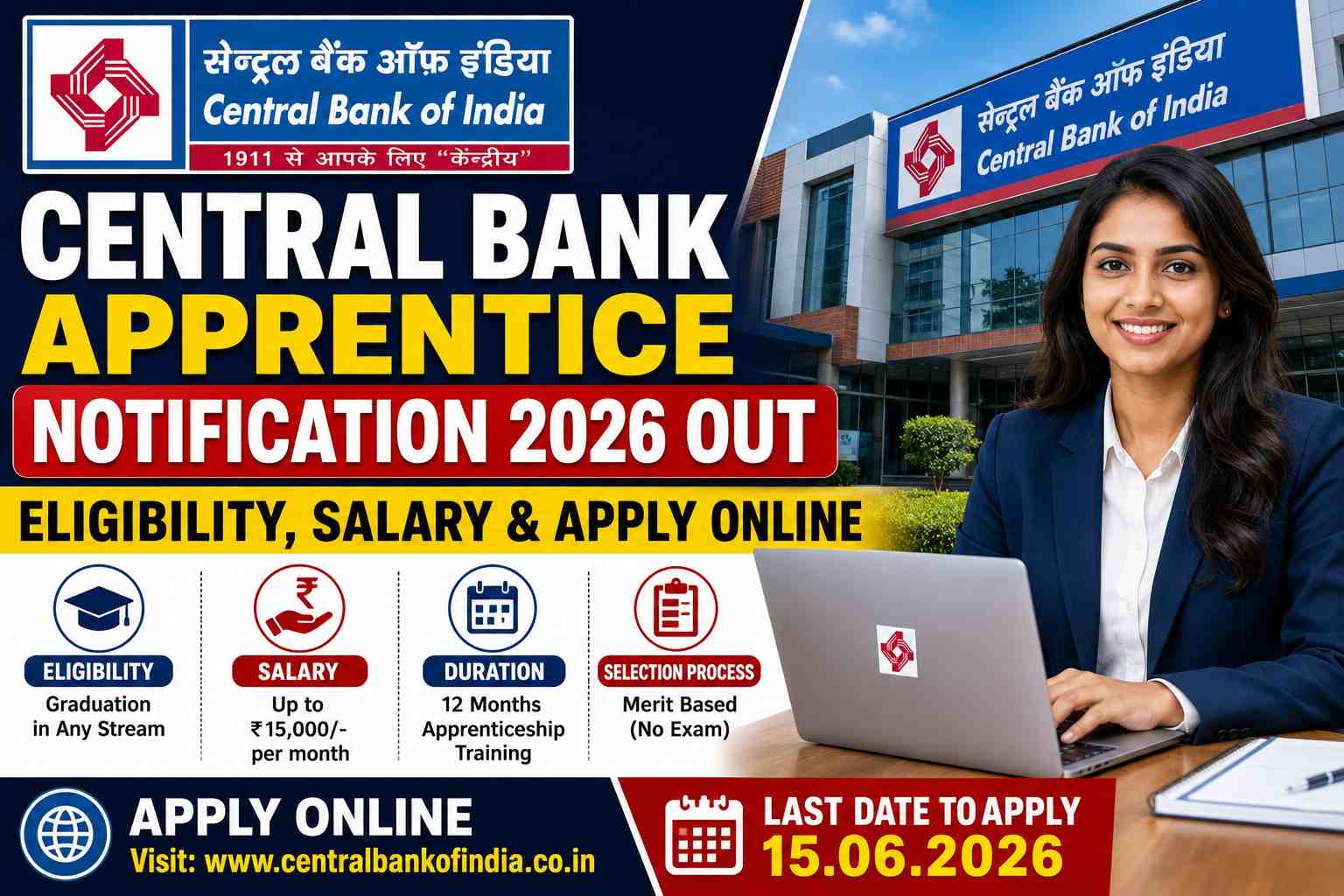 Central Bank Apprentice Notification 2026 Out – Eligibility, Salary