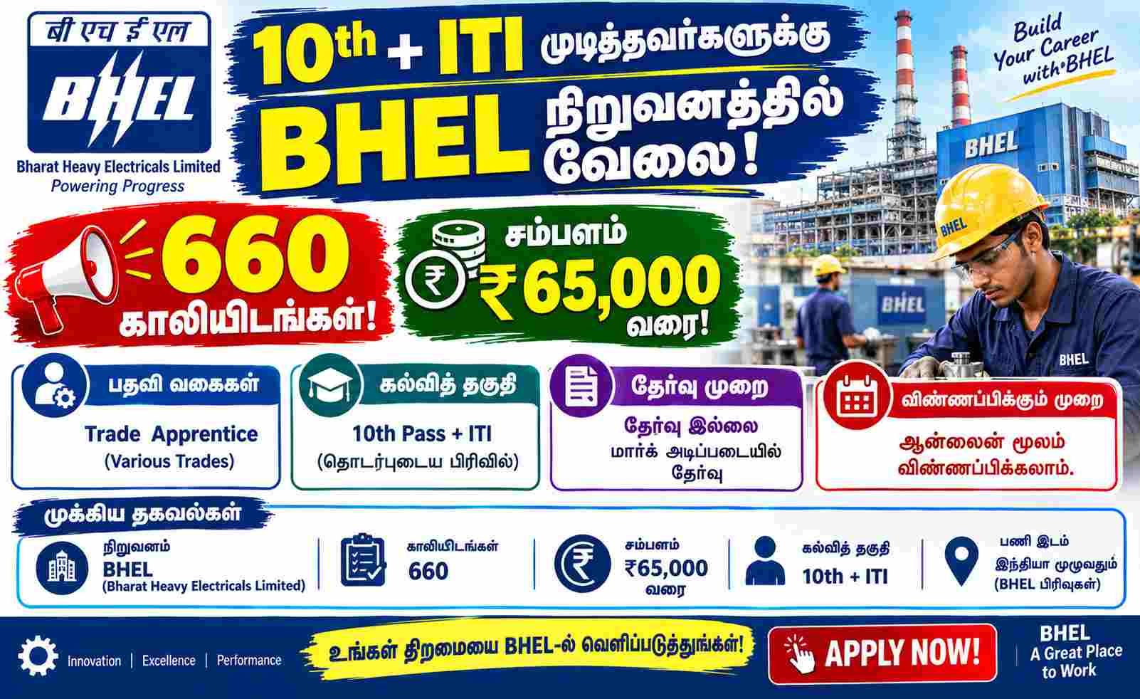 BHEL Recruitment 2026 Out For Vacancy Apply Online