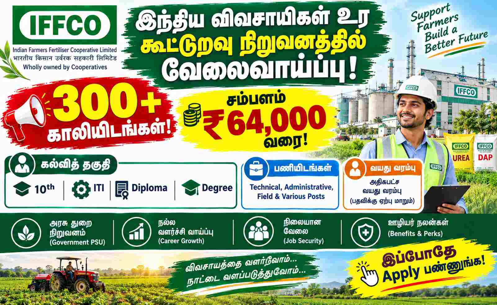 Indian Farmers Fertiliser Cooperative Limited Out For Various Vacancy Apply Online